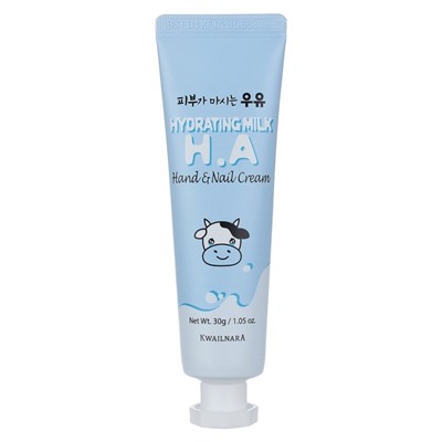 Крем для рук и ногтей Welcos Kwailnara Hydrating Milk H.A Hand & Nail Cream, 30 г