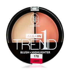 Румяна-хайлайтер TF Trend All-In-On двойные, тон 170 light