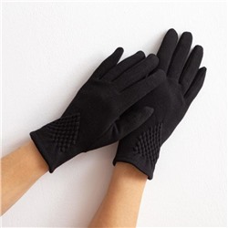 Перчатки женские "Стиль", размер 18, цвет чёрный