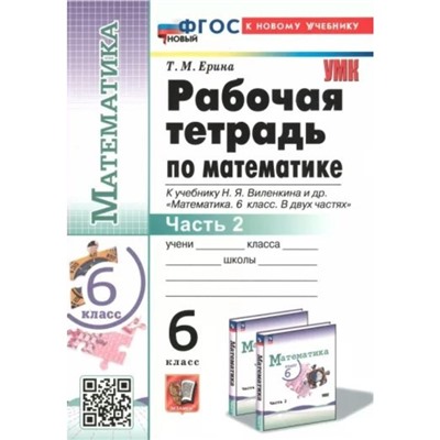 Математика. 6 класс. Рабочая тетрадь к учебнику Н.Я. Виленкина и др. Часть 2. Ерина Т.М.