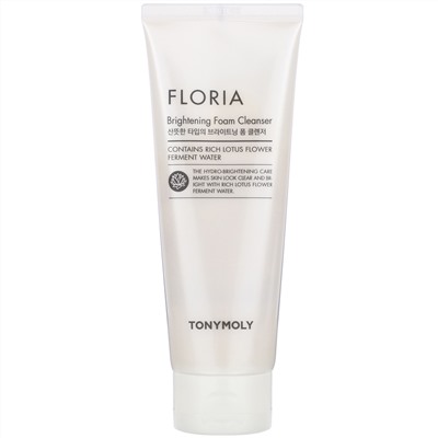 Tony Moly, Осветляющая очищающая пенка Floria, 150 мл