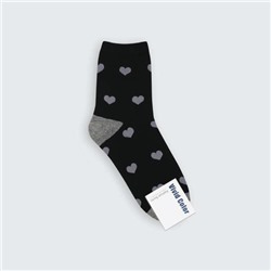 Носки коллекция "Сердце 2", черные,арт. 0084