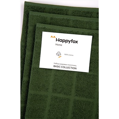 Набор махровых полотенец 3 шт Happy Fox Home