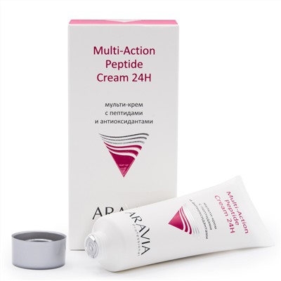 406640 ARAVIA Professional Мульти-крем с пептидами и антиоксидантным комплексом для лица Multi-Action Peptide Cream, 50 мл/15