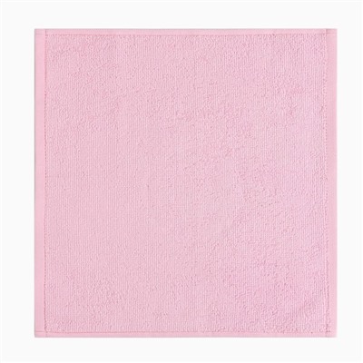 Набор махровых декоративных салфеток Этель "Hello,Beautiful" 30х30см-4шт, цвет розовый, 100% хлопок