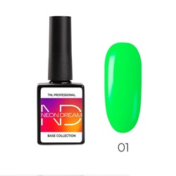 Цветная база TNL Neon dream base, №01 яблочный мармелад, 10 мл