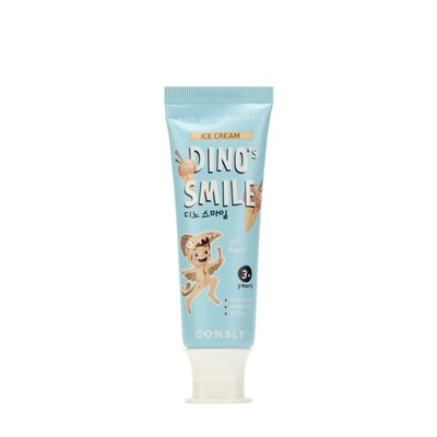 CNS KIDS Паста зубная гелевая детская Dino's Smile с ксилитом и вкусом пломбира, 60г Consly