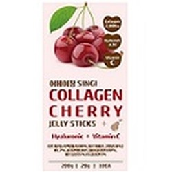 БДЖ JELLY БАД Желе коллагеновое с гиалуроновой кислотой (вишня) SINGI COLLAGEN CHERRY JELLY STICKS (20g*10ea)