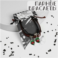 Браслеты «Неразлучники» божья коровка, цветные, L=12,5 см