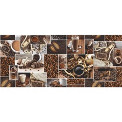 Полотно набивное вафельное «Аромат кофе», длина 10 м, ширина 150 см, рисунок № 30166, вид 1