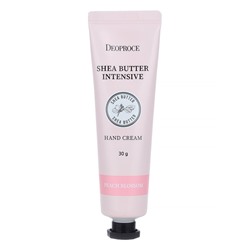 ДП HAND Крем для рук с маслом ши и персика DEOPROCE SHEA BUTTER INTENSIVE HAND CREAM PEACH BLOSSOM 30g С/Г до 06. 07.2025  скидка 20%