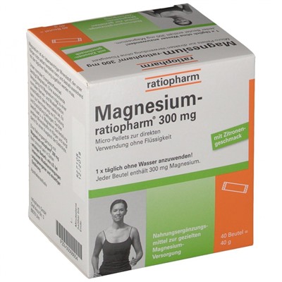 Magnesium-ratiopharm (Магнесиум-ратиофарм) 300 mg 40 шт