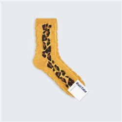 Носки коллекция "Леопардовый рисунок" ,желтые,арт. 0258
