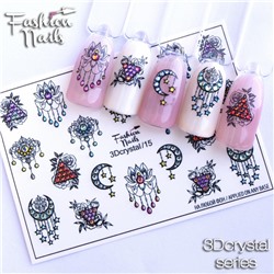 Fashion Nails, Слайдер-дизайн 3Dcrystal/15