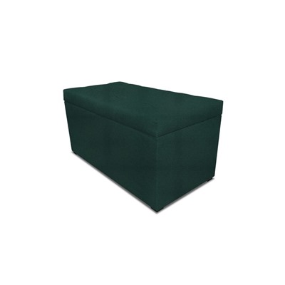 Пуф с крышкой и утяжкой, 800 × 400 × 420 мм, рогожка bahama plus, цвет emerald