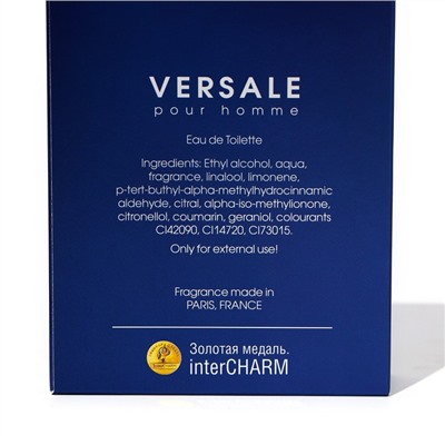 Туалетная вода для мужчин Versale pour homme, по мотивам Versace pour homme, 100 мл