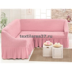 Чехол на угловой диван 18 (розовый)