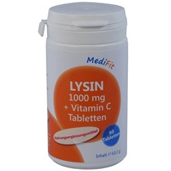 MediFit (Медифит) Lysin 1.000mg + Vitamin C 60 шт