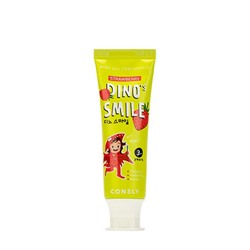 CNS KIDS Паста зубная гелевая детская Dino's Smile с ксилитом и вкусом клубники, 60г Consly