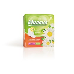 Прокладки «Милана» Ultra Soft Normal Deo Ромашка, 10 шт/уп