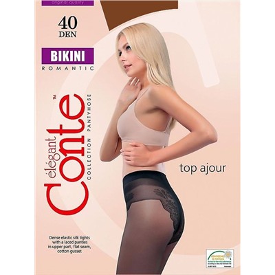 CON-Bikini 40/3 Колготки CONTE ажур трусики