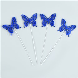 Набор для украшения «Бабочки», цвет синий