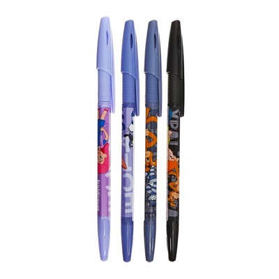 Ручка шариковая ErichKrause R-301 Stick&Grip "Простоквашино" узел 0.7мм, цвет синяя