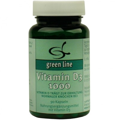 green (грин) line Vitamin D3 1.000 I.E. 90 шт
