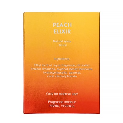 Лосьон Peach elixir женский парфюмированный, по мотивам Bitter peach, Tom Ford, 100 мл