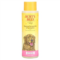Burt's Bees, Гипоаллергенный шампунь для собак с маслом ши и медом, 473 мл (16 жидк. Унций)