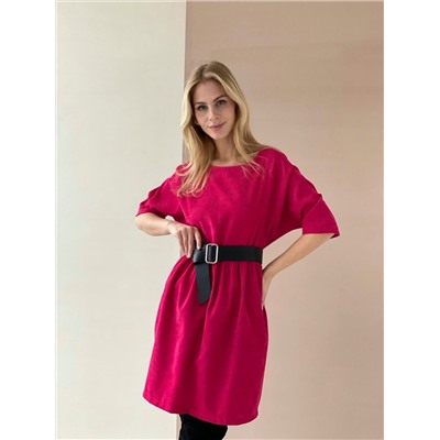 5200 Платье вельветовое розовое (остаток: 42)