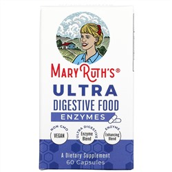 MaryRuth Organics, Ultra Digestive Food, ферменты, 60 капсул