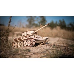 Конструктор деревянный 3D EWA «Танк T-34»