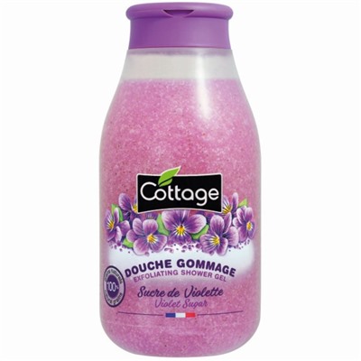 Гель для душа Cottage Exfoliating Shower Gel «Фиалка», отшелушивающий 270 мл