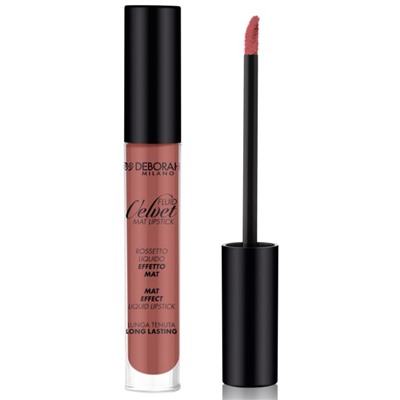 Помада для губ Deborah Milano FLUID VELVET MAT LIPSTICK, тон 24 насыщенный нюд, 4.5 г