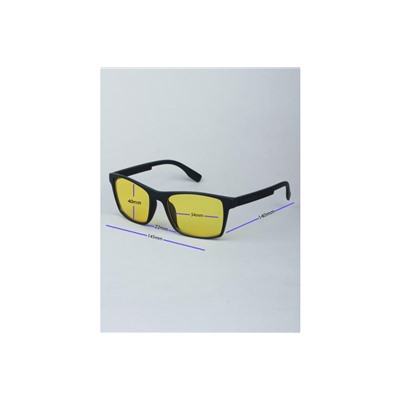 Очки для водителей антифары BOSHI M063 C2 Черный Матовый Желтые линзы