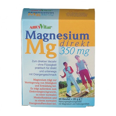 AmosVital (Амосвитал) Magnesium Direkt 350 mg Beutel 20 шт