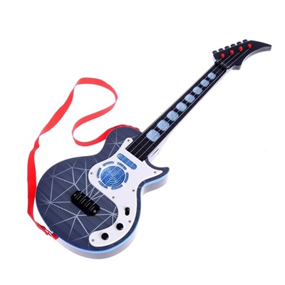 Музыкальная гитара «Рок-гитарист», световые и звуковые эффекты, в пакете