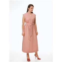 Платье-миди из хлопка розовое LALIS