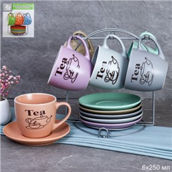Чайный набор 12 предметов на подставке / 11455-5B /уп 6/ Чай