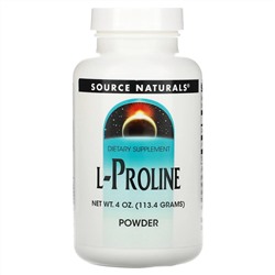 Source Naturals, L-пролин в порошке, 113,4 г (4 унции)