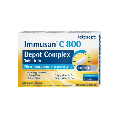 tetesept Immusan C Complex Tabletten 20 шт. Комплекс с Витамином C для повышения иммунитета