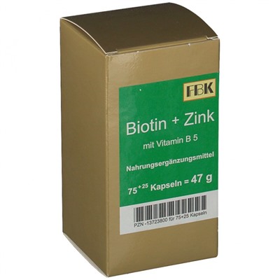 Biotin + Zink (Биотин + зинк) 75 шт