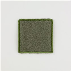 Термоаппликация «Квадрат», флисовая, 5 × 5 см, цвет хаки