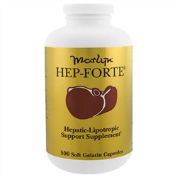 Naturally Vitamins, Marlyn, средство для здоровья печени Hep-Forte, 500 мягких желатиновых капсул
