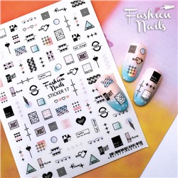 Fashion Nails, Слайдер-дизайн Sticker 17