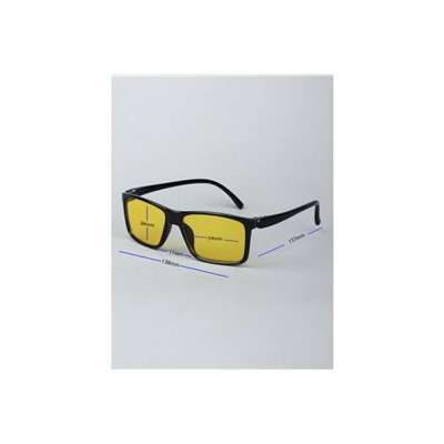 Очки для водителей BOSHI M052 C1 Черный Глянцевый Желтые линзы