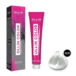 Крем-краска для волос перманентная Ollin Professional Color, тон 0/0 нейтральный, 60 мл