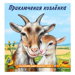 Книжка «Приключения козлёнка», 16 стр., познаём мир вокруг нас