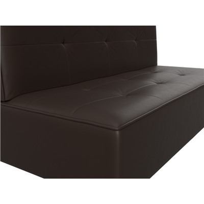 Прямой диван «Зиммер», механизм книжка, экокожа, цвет коричневый